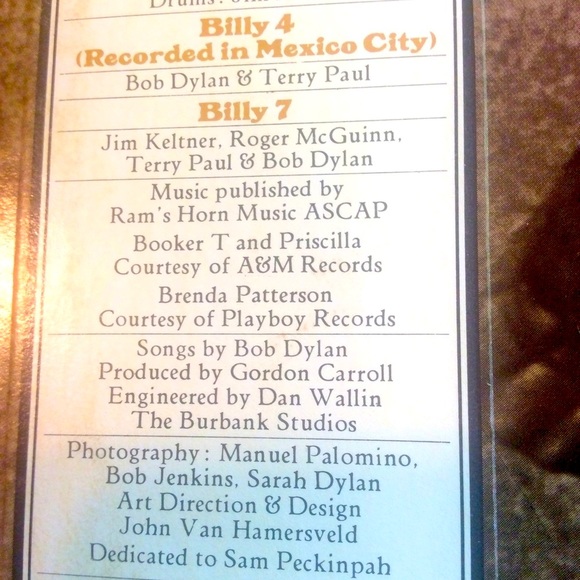 Vinyl SIGNED Rita Coolidge: Pat Garrett/Billy kid/Dylan Kristofferson SALE OOAK - Picture 9 of 11